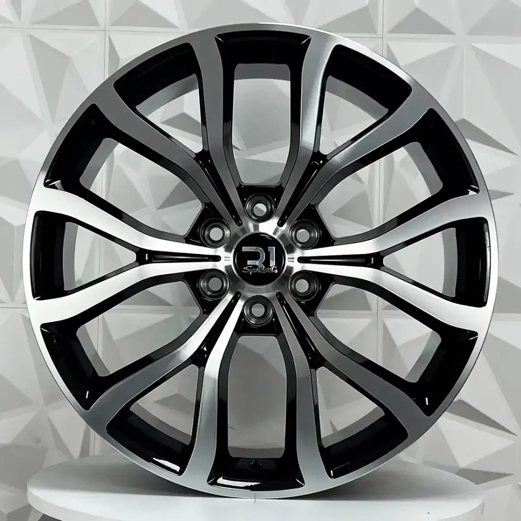 RIN 22X9.5 6-135 R1 SPORT FH025 BLACK MACHINE FACE ET40 CB87.1